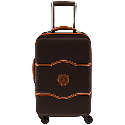 Delsey Chatelet 4-Wheel 55cm Cabin Suitcase Chocolate Delsey Chatelet 4-Wheel 55cm Cabin Suitcase Chocolate